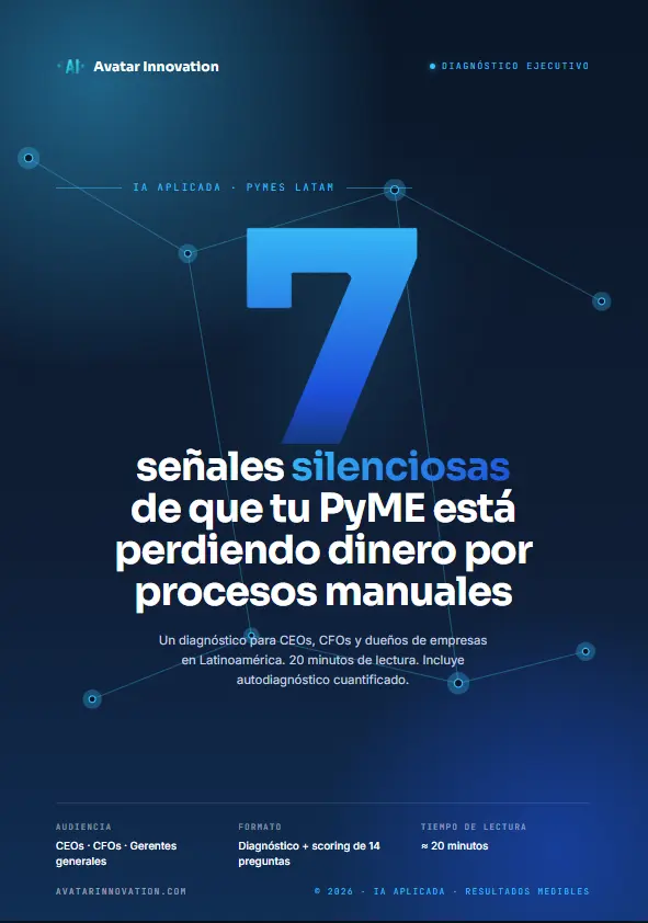 Guía gratuita 7 señales silenciosas de que tu PyME está perdiendo dinero por procesos manuales